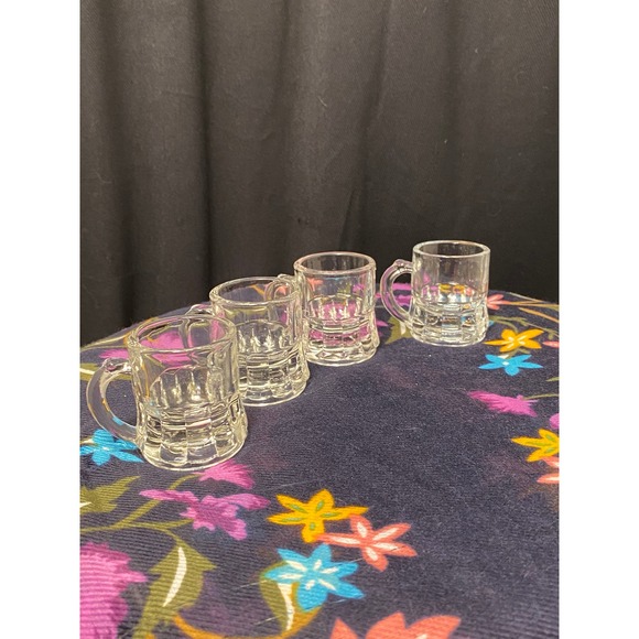 Federal Glass, Clear Beer Mug Shaped Shot Glasses, 2 in tall X 1 ½ in. 1 oz - Picture 3 of 12